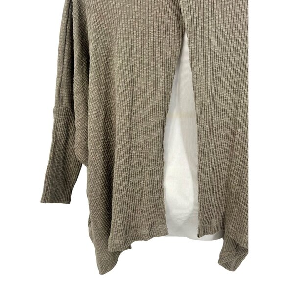 NWT Free People x FP Beach Taupe Cocoon Cowl Neck Dolman Sleeve Knit Poncho Swea - Picture 12 of 16